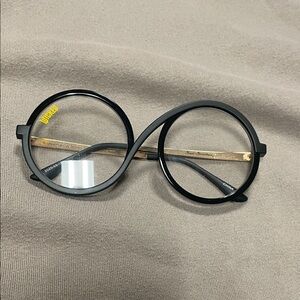 Chanel Black Round Glasses